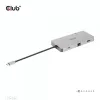 CLUB3D USB Gen1 Type-C 9-in-1-Hub mit HDMI, VGA, 2x USB Gen1 Type-A, RJ45, SD/Micro SD-Kartensteckplätzen und USB Gen1 Type-C-Buchse