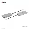 CLUB3D USB Gen1 Type-C 9-in-1-Hub mit HDMI, VGA, 2x USB Gen1 Type-A, RJ45, SD/Micro SD-Kartensteckplätzen und USB Gen1 Type-C-Buchse