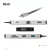 CLUB3D USB Gen1 Type-C 9-in-1-Hub mit HDMI, VGA, 2x USB Gen1 Type-A, RJ45, SD/Micro SD-Kartensteckplätzen und USB Gen1 Type-C-Buchse