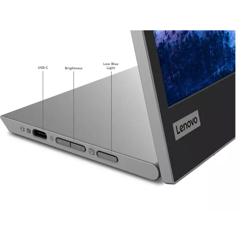Monitor Lenovo L15 15,6 Zoll LED IPS Full HD 1920×1080, 60 Hz, 14 ms, 250 cd/m², USB-C PD 65 W, VESA, höhenverstellbar