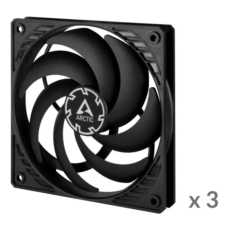 ARCTIC P12 Slim PWM PST Druckoptimierter 120-mm-PWM-Lüfter mit integriertem Y-Kabel