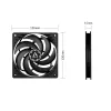ARCTIC P12 Slim PWM PST Druckoptimierter 120-mm-PWM-Lüfter mit integriertem Y-Kabel
