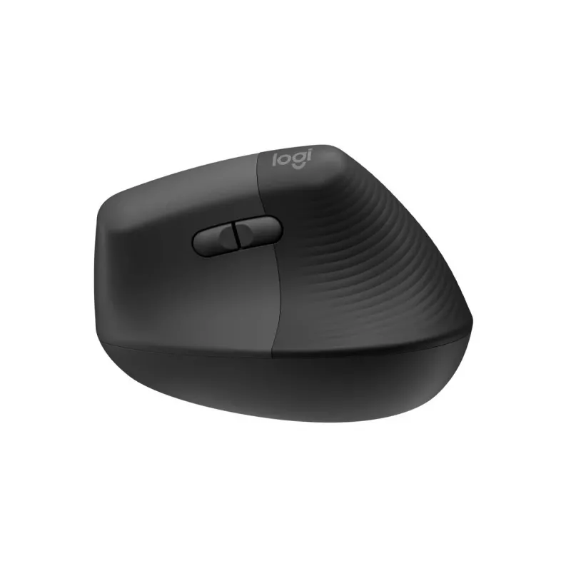 LOGITECH Lift Vertikale ergonomische Maus - Rechtshänder - Kabellos - Graphitschwarz