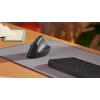 LOGITECH Lift Vertikale ergonomische Maus - Rechtshänder - Kabellos - Graphitschwarz