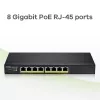 Zyxel GS1915-8EP Managed L2 Gigabit Ethernet (10/100/1000) Power over Ethernet (PoE) Schwarz