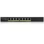 Zyxel GS1915-8EP Managed L2 Gigabit Ethernet (10/100/1000) Power over Ethernet (PoE) Schwarz