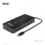 CLUB3D Type-C 7-in-1 Hub mit 2x HDMI, 2x USB Gen1 Type-A, 1x RJ45, 1x 3,5 mm Audio, 1x USB Gen1 Type-C 100W Buchse