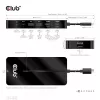CLUB3D Type-C 7-in-1 Hub mit 2x HDMI, 2x USB Gen1 Type-A, 1x RJ45, 1x 3,5 mm Audio, 1x USB Gen1 Type-C 100W Buchse