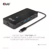 CLUB3D Type-C 7-in-1 Hub mit 2x HDMI, 2x USB Gen1 Type-A, 1x RJ45, 1x 3,5 mm Audio, 1x USB Gen1 Type-C 100W Buchse