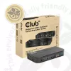 CLUB3D DisplayPort/HDMI KVM Switch für Dual DisplayPort 4K 60Hz