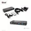 CLUB3D DisplayPort/HDMI KVM Switch für Dual DisplayPort 4K 60Hz