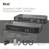 CLUB3D DisplayPort/HDMI KVM Switch für Dual DisplayPort 4K 60Hz