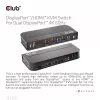 CLUB3D DisplayPort/HDMI KVM Switch für Dual DisplayPort 4K 60Hz