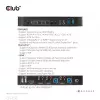 CLUB3D DisplayPort/HDMI KVM Switch für Dual DisplayPort 4K 60Hz