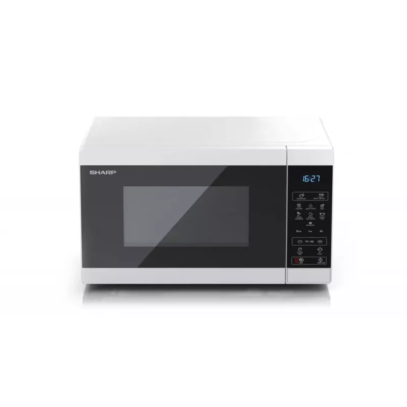 Sharp YC-MS02E-W Mikrowelle Schwarz, Weiß Solo-Mikrowelle Tischgerät 20 L 800 W