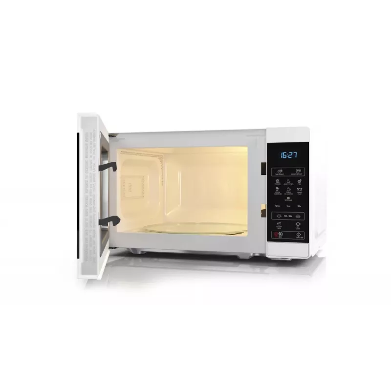 Sharp YC-MS02E-W Mikrowelle Schwarz, Weiß Solo-Mikrowelle Tischgerät 20 L 800 W