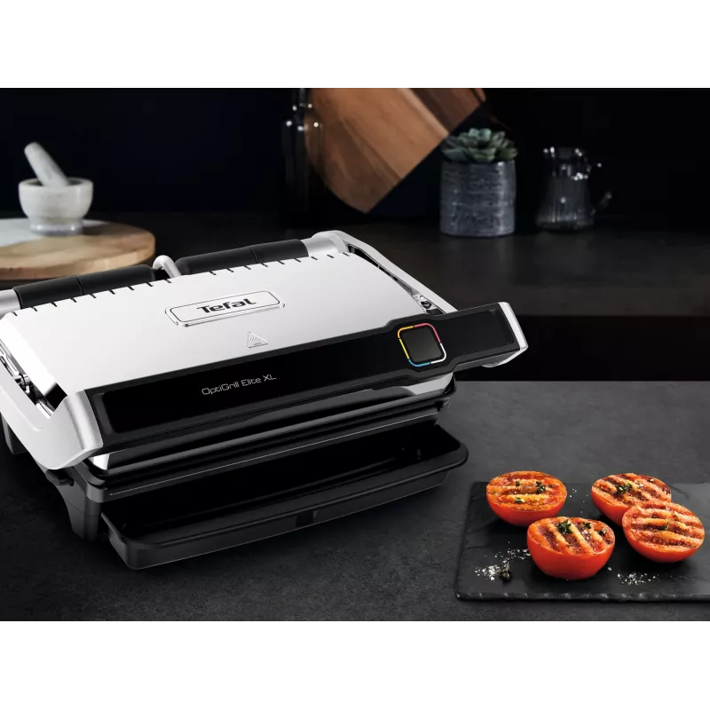 Kontaktgrill Tefal OptiGrill Elite XL GC760D Edelstahl 2200W