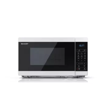 Sharp YC-MG02E-W Mikrowelle Blau, Weiß Tischgerät 20 L 800 W