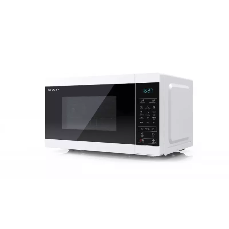 Sharp YC-MG02E-W Mikrowelle Blau, Weiß Tischgerät 20 L 800 W