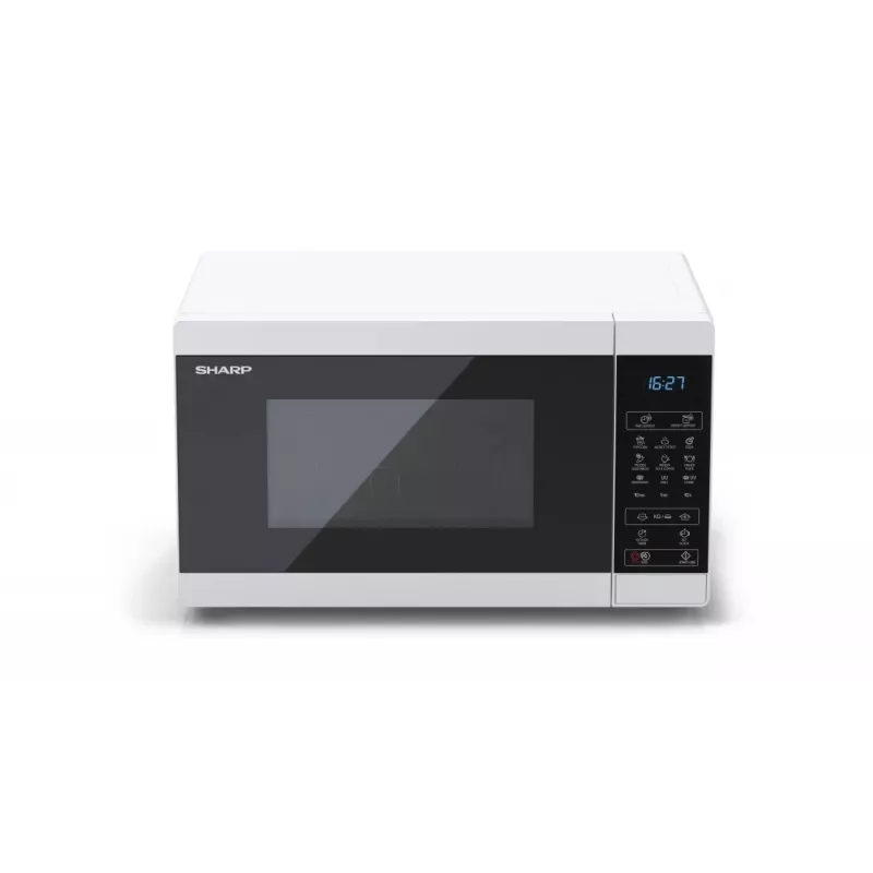 Sharp YC-MG02E-W Mikrowelle Blau, Weiß Tischgerät 20 L 800 W