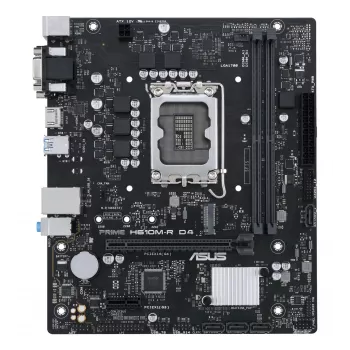 Motherboard ASUS PRIME H610M-R D4 — Intel H610, LGA 1700, Micro ATX, DDR4, 2 DIMM (bis zu 64 GB), M.2 & SATA III, USB Type-A