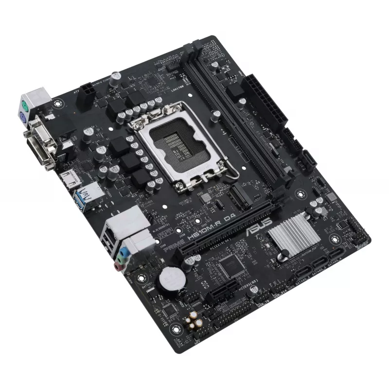 Motherboard ASUS PRIME H610M-R D4 — Intel H610, LGA 1700, Micro ATX, DDR4, 2 DIMM (bis zu 64 GB), M.2 & SATA III, USB Type-A