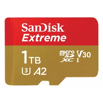 WESTERN DIGITAL Extreme Micro SDXC 1TB+SD-Adapter 190MB/s 130MB/s A2 C10 V30 UHS-I U3
