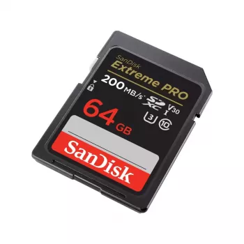 WESTERN DIGITAL SanDisk Extreme PRO 64GB SDXC Speicherkarte 200MB/s 90MB/s UHS-I Class 10 U3 V30