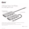 CLUB3D 4-Port USB-A Hub für USB-C – 10 Gbps schnelle Übertragung