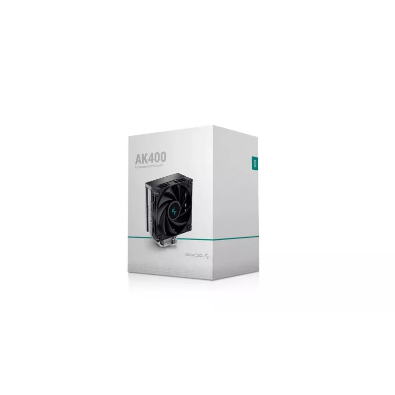 DEEPCOOL CPU-Kühler AK400 Heatpipe-Tower 12 cm – Schwarz