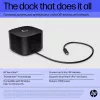 HP Thunderbolt Dock 120W G4, kabelgebunden, Thunderbolt 4, Schwarz, Kensington, China, Thailand, Taiwan, Business