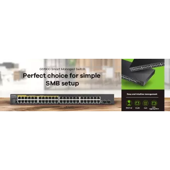 Zyxel GS1900-48-EU0102F Netzwerk-Switch L2 Gigabit Ethernet (10/100/1000) schwarz
