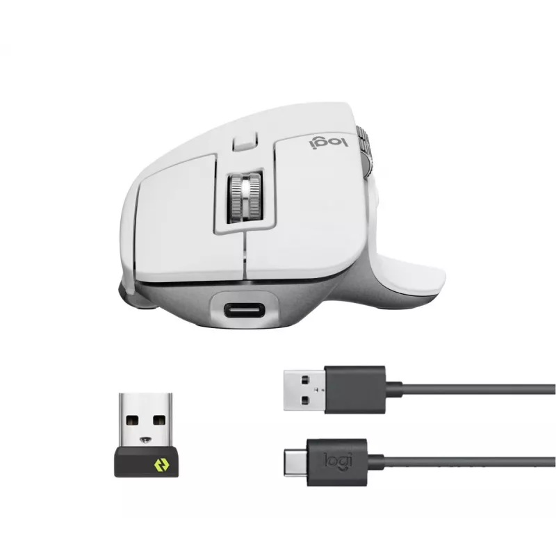 Maus Logitech MX Master 3S Bluetooth Hellgrau