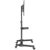 Multimediaständer Goobay 59507 Schwarz Stahl Höhe 1540 mm