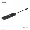 CLUB3D USB Gen1 Type-C, 6-in-1 Hub mit HDMI 8K30Hz, 2xUSB Type-A, RJ45 und 2xUSB Type-C, Daten- und PD-Ladung 100 Watt