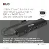 CLUB3D USB Gen1 Type-C, 6-in-1 Hub mit HDMI 8K30Hz, 2xUSB Type-A, RJ45 und 2xUSB Type-C, Daten- und PD-Ladung 100 Watt