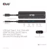 CLUB3D USB Gen1 Type-C, 6-in-1 Hub mit HDMI 8K30Hz, 2xUSB Type-A, RJ45 und 2xUSB Type-C, Daten- und PD-Ladung 100 Watt
