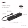 CLUB3D USB Gen1 Type-C, 6-in-1 Hub mit HDMI 8K30Hz, 2xUSB Type-A, RJ45 und 2xUSB Type-C, Daten- und PD-Ladung 100 Watt