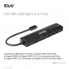 CLUB3D USB Gen1 Type-C, 6-in-1 Hub mit HDMI 8K30Hz, 2xUSB Type-A, RJ45 und 2xUSB Type-C, Daten- und PD-Ladung 100 Watt