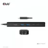 CLUB3D USB Gen1 Type-C, 6-in-1 Hub mit HDMI 8K30Hz, 2xUSB Type-A, RJ45 und 2xUSB Type-C, Daten- und PD-Ladung 100 Watt