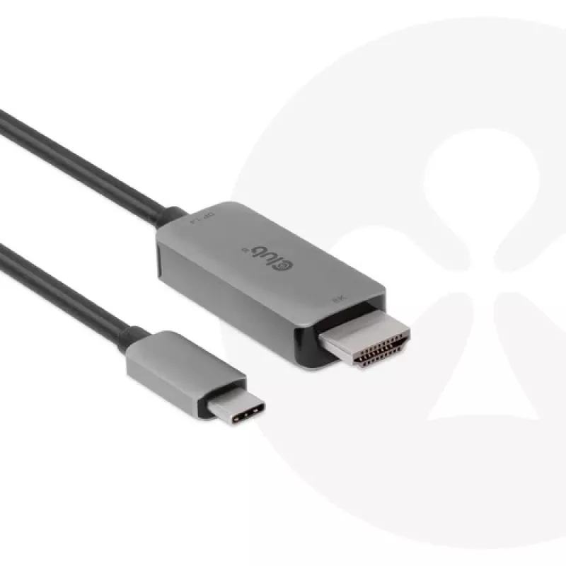 CLUB3D USB Gen2 Type-C auf HDMI 4K120Hz 8K60Hz HDR10 mit DSC1.2 aktives Kabel M/M 3m / 9.84ft