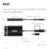 CLUB3D USB Gen1 Typ-C/-A zu Dual HDMI (4K/30Hz) / VGA (1080/60Hz)