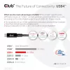 CLUB3D USB4 Gen2x2 Type-C bidirektionales Kabel 4K60Hz, Daten 20Gbps, PD 240W(48V/5A) EPR M/M 2m