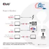 CLUB3D USB4 Gen2x2 Type-C bidirektionales Kabel 4K60Hz, Daten 20Gbps, PD 240W(48V/5A) EPR M/M 2m