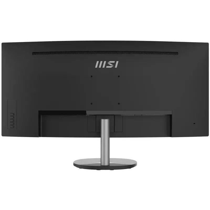 MSI Pro MP341CQ 34 Zoll Curved Monitor, 1500R, UWQHD (3440 x 1440), 21:9, 100Hz, VA, 4ms, HDMI, VGA, Integrierte Lautsprecher, Entspiegelt, Flimmerfrei, Weniger Blaulicht, TÜV-zertifiziert, VESA, Kensington, Schwarz