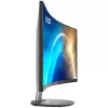 MSI Pro MP341CQ 34 Zoll Curved Monitor, 1500R, UWQHD (3440 x 1440), 21:9, 100Hz, VA, 4ms, HDMI, VGA, Integrierte Lautsprecher, Entspiegelt, Flimmerfrei, Weniger Blaulicht, TÜV-zertifiziert, VESA, Kensington, Schwarz