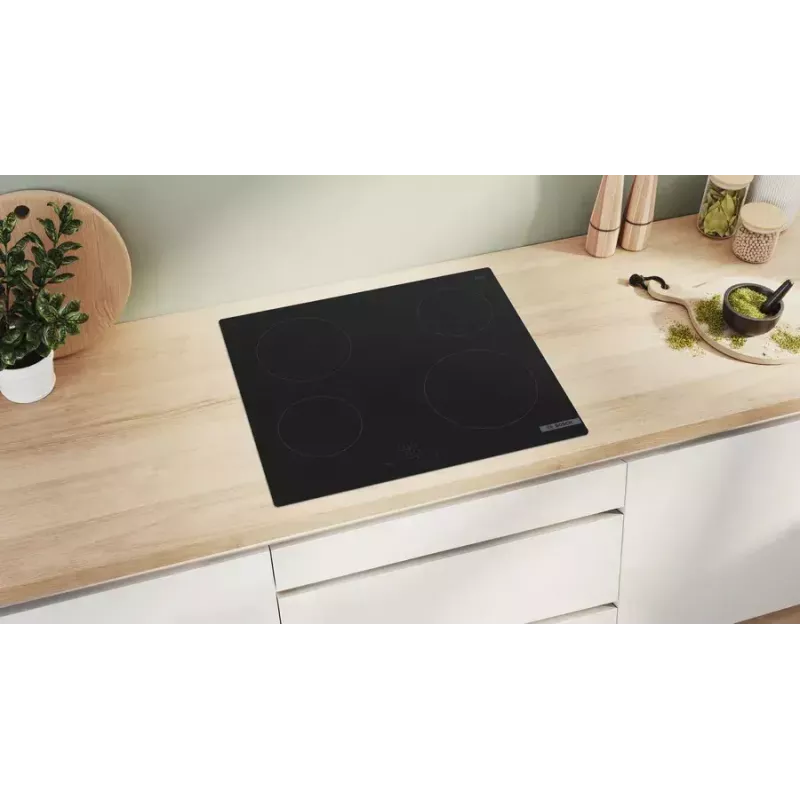 Bosch Serie 4 PKE611BA2E Kochfeld Schwarz Einbau 60 cm Cerankochfeld 4 Zonen