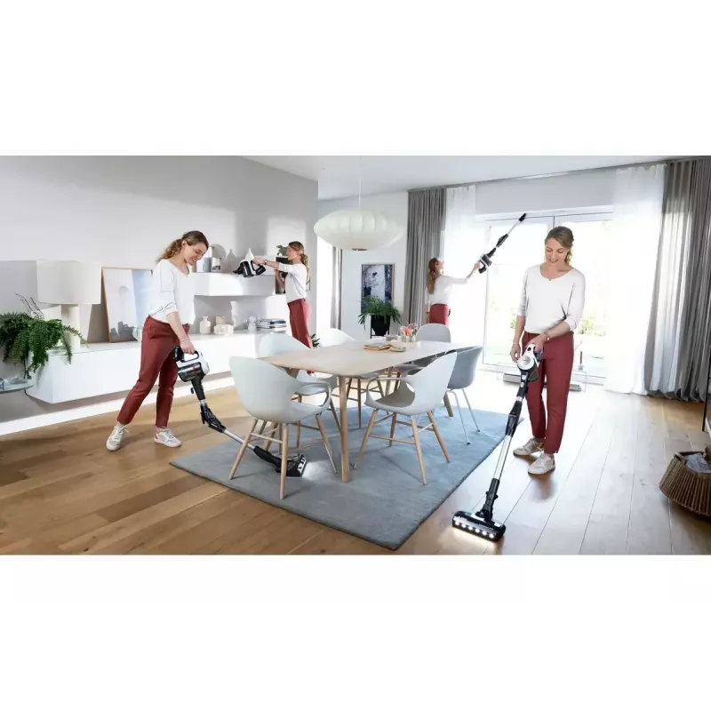 Bosch BBS711W Stabstaubsauger/Elektrobesen 2-in-1 Stabstaubsauger, Akku, Trocken, Hygiene-Filter, beutellos, 0,3 L, Weiß