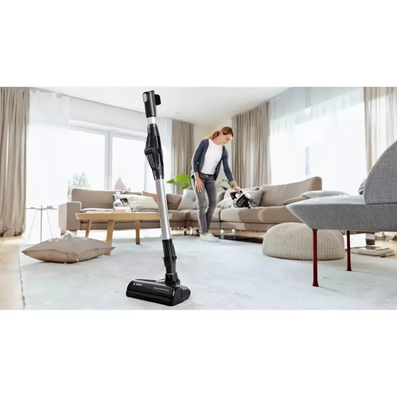 Bosch BBS711W Stabstaubsauger/Elektrobesen 2-in-1 Stabstaubsauger, Akku, Trocken, Hygiene-Filter, beutellos, 0,3 L, Weiß