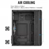 Aerocool Evo Mini RGB Micro-ATX-Mini-Tower-Gehäuse, Schwarz, mit Sichtfenster